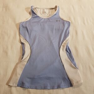 Under Armour womens size Small blue and white sleeveless shirt